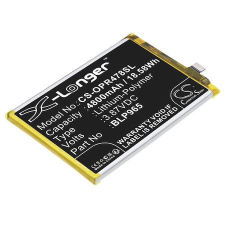 Bsc Preferred OPPO K10x 5G PGGM10 Mobile Phone Replacement Battery CS-OPR478SL.1